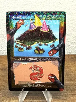 MTG Mountain (Pool Party Foil) Secret Lair x Deadpool 7128 NM - Image 1