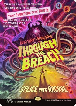 Through the Breach Foil Borderless Poster Innistrad Remastered NM MTG - Image 1