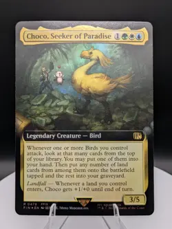 Choco, Seeker of Paradise (Extended Art) FOIL: Final Fantasy MTG (NM) - Image 1