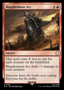 MTG Blasphemous Act [PIP] #188 - Image 1