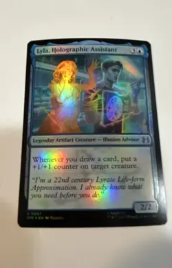 Lyla, Holographic Assistant MTG Marvel's Spider-Man: Eternal-Legal Foil - Image 1