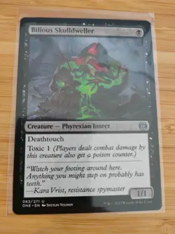 MTG Bilious Skulldweller 083 Phyrexia: All Will Be One M/NM Free UK P&P - Image 1
