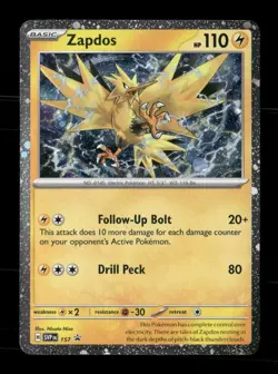 Zapdos 157 Holo Scarlet & Violet Promo NM/M Pokemon - Image 1