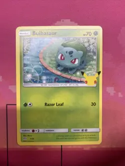 Pokemon Card Bulbasaur 25th Anniversary 1/25 Near Mint - Image 1