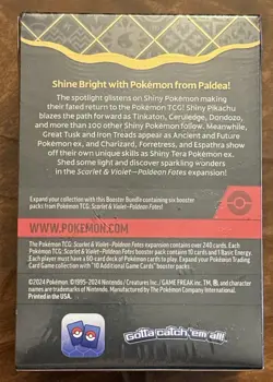 🔥Pokemon TCG Scarlet & Violet Paldean Fates Booster Bundle NEW SEALED IN HAND🔥 - Image 2