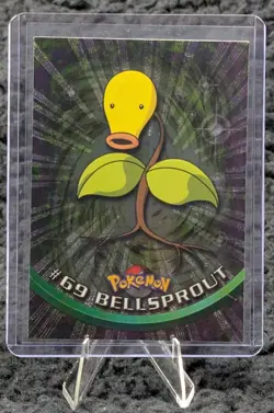 Pokemon Bellsprout #69 FOIL Topps TV Animation EditionSeries 1 Black Logo LP - Image 1