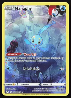 MANAPHY GG06/GG70 HOLO CROWN ZENITH GALARIAN GALLERY POKEMON NM/M - Image 1