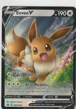 Eevee V - SWSH065 - SWSH: Sword & Shield Promo Cards (SWSD) Pokemon TCG NM - Image 1