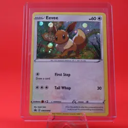 2021 Pokemon TCG Sword & Shield Black Star Promo SWSH095 Eevee - Image 1