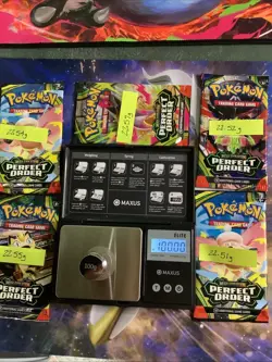 HEAVY! 🔥lot 5 Packs Pokemon TCG Perfect Order Booster Pack Factory Sealed ✅ - Image 1