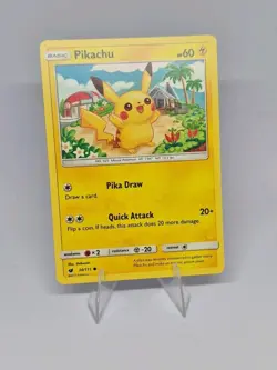 Pikachu 30/111 Common Crimson Invasion Pokemon Near Mint - Image 1