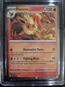 Pokemon Flareon Cosmos Holo CGC 9.5 Mint+ Scarlet & Violet Promo Card - Image 4