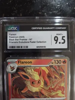 Pokemon Flareon Cosmos Holo CGC 9.5 Mint+ Scarlet & Violet Promo Card - Image 5