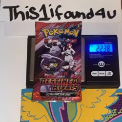 22.38/39g Pokemon TCG: Destined Rivals - English Booster Pack SEALED - Image 1