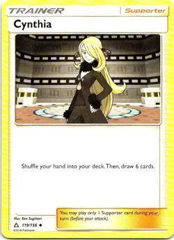 Cynthia 119/156 Uncommon Ultra Prism Pokemon Near Mint - Image 1