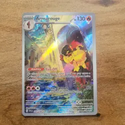 Pokemon Armarouge Full Art Holo Illustration Rare SV01 203/198 130 HP TCG Card - Image 1