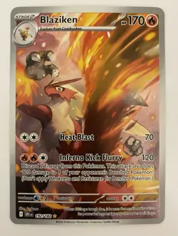 $$$Pokemon Blaziken 192/182 Sv10: Destined Rivals Illustration Rare Holo MINT$$$ - Image 1