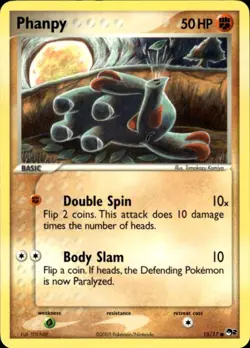 Pokemon Phanpy 15/17 POP Series 2 Common Near Mint - Image 1