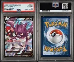 PSA 10 Crobat V TG20/TG30 Pokemon Lost Origin Full Art SWSH 2022 GEM MINT - Image 3