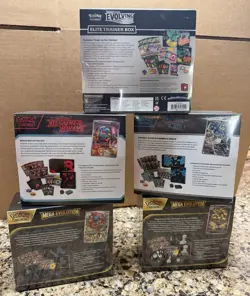 Pokemon Etb Evolving Skies Destined Rivals Black Bolt Mega Evolution Sealed Lot - Image 2