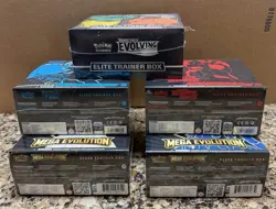 Pokemon Etb Evolving Skies Destined Rivals Black Bolt Mega Evolution Sealed Lot - Image 3