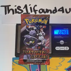 22.43/44g Pokemon TCG: Destined Rivals - English Booster Pack SEALED - Image 3