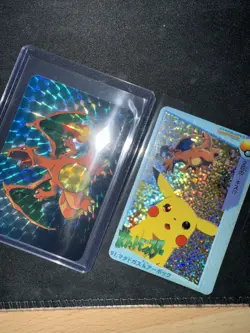 Pokemon Vending Prism Stickers holo NM Charizards - Image 1