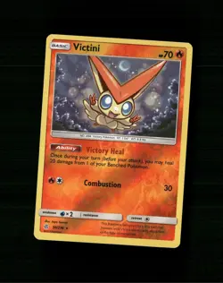 Victini 30/236 Holo Rare Cosmic Eclipse Pokemon Reverse Holo Near Mint D-12 - Image 1