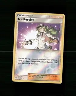 N's Resolve 200/236 Uncommon Cosmic Eclipse Pokemon Reverse Holo Near Mint D-12 - Image 1