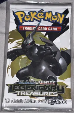 *READ* Pokemon Black & White Legendary Treasures Booster Pack ZEKROM Art SEALED - Image 1