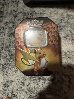 Pokemon Hidden Fates Raichu GX Tin Sealed Box - Image 1