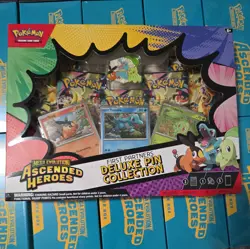 Pokemon Ascended Heroes First Partner Deluxe Pin Collection Sealed New - Image 1
