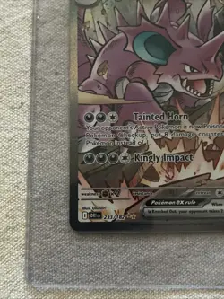 Pokemon Destined Rivals Team Rocket's Nidoking ex 233/182 Special Illustration - Image 4