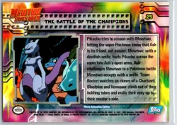 POKEMON TOPPS THE FIRST MOVIE THE BATTLE OF THE CHAMPIONS #25 NON HOLO NM - Image 2