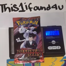 22.38/39g Pokemon TCG: Destined Rivals - English Booster Pack SEALED - Image 1