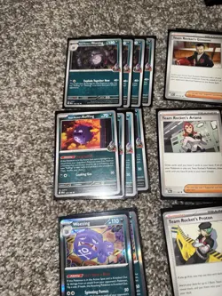 Pokemon TCG Team Rocket’s Weezing Casual Deck With Sleeves And Box Included - Image 3