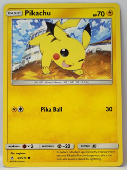 Pokemon TCG - Pikachu - Unbroken Bonds 54/214 - Non Holo - NM - Free Shipping!!! - Image 1