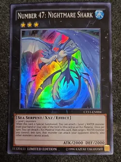 Yugioh Number 47: Nightmare Shark - CT11-EN004 - NM Super - Image 1
