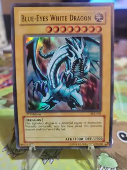 Blue Eyes White Dragon SKE-001 1st Edition Super Rare Yugioh Card - Image 1