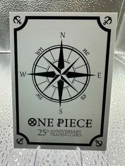 One Piece 25th Anniversary Trading Card OP-SR001 Monkey D. Luffy SR Holo - Image 2