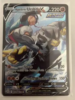 Pokemon TCG-Rapid Strike-Urshifu V-Brilliant Stars-Tg20/Tg30-Secret Rare-(NM/M) - Image 1