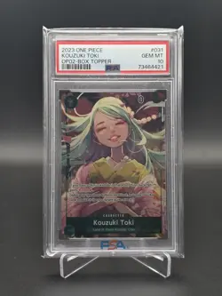 ONE PIECE OP02-031 PARAMOUNT WAR KOZUKI TOKI BOX TOPPER PSA 10 - Image 1