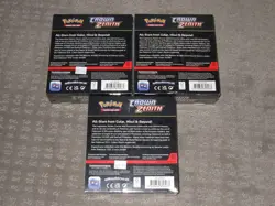 LOT OF 3 POKEMON CROWN ZENITH FACTORY SEALED BOOSTER BUNDLE BUNDLES - Image 2