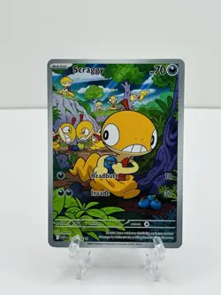 🔥Pokemon TCG-Scraggy-138/086-Sv: White Flare-Illustration Rare-Holo-M/NM!🔥 - Image 1