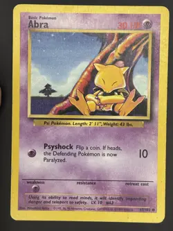 Abra 43/102 Base Set Pokemon - Image 1