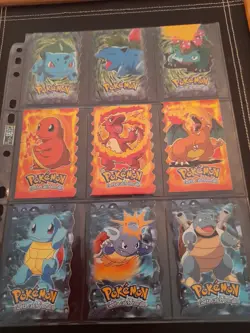 1999 Topps Pokemon The First Movie Set of 12 Evolution Die-cut Trading Cards. - Image 1