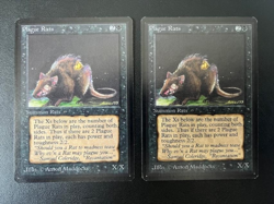 MTG- Plague Rats x2 - BETA - Image 1