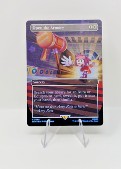 FOIL Open The Armory MTG SLD Sonic The Hedgehog Secret Lair NM - Image 1