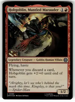 Hobgoblin, Mantled Marauder 80 Marvel's Spider-Man Magic: The Gathering Foil NM - Image 1
