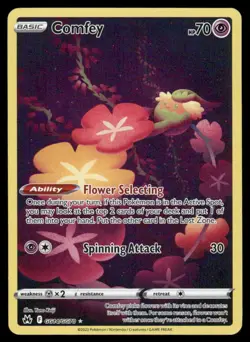 Pokemon Cards Comfey GG14/GG70 Crown Zenith Galarian Gallery Holo NM *4 - Image 1
